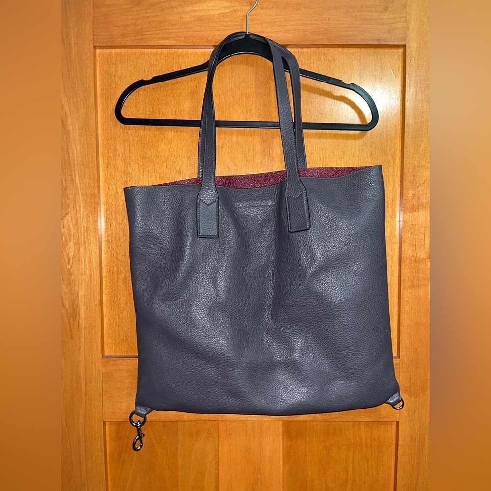 MARC JACOBS Tote Bag Wingman Cowhide Leather Tote Shoulder Bag With Wallet​​ - Picture 2 of 10